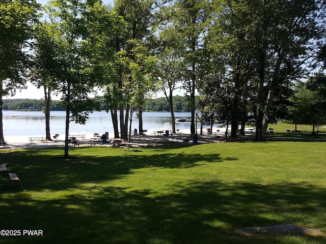 188 Forest Ridge Dr, Hawley, PA 18428 - view of property's community featuring a water view and a lawn