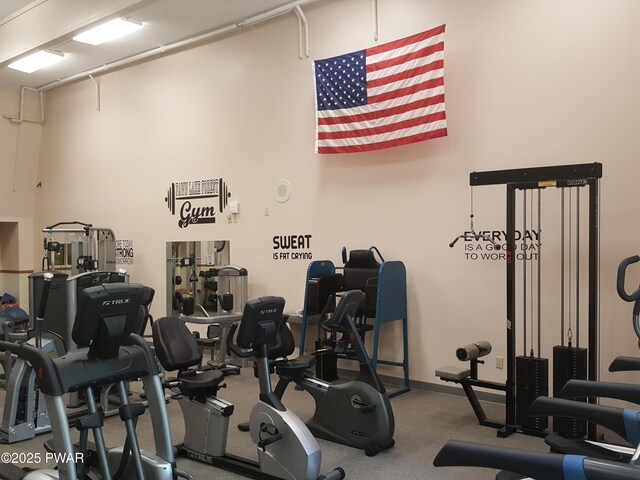 188 Forest Ridge Dr, Hawley, PA 18428 - view of workout area