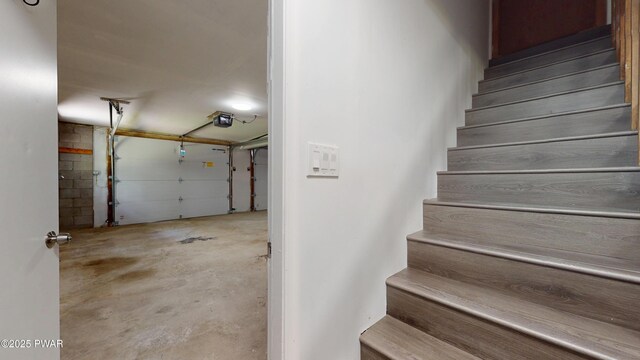 158 Wild Meadow Dr, Milford, PA 18337 - staircase with concrete floors
