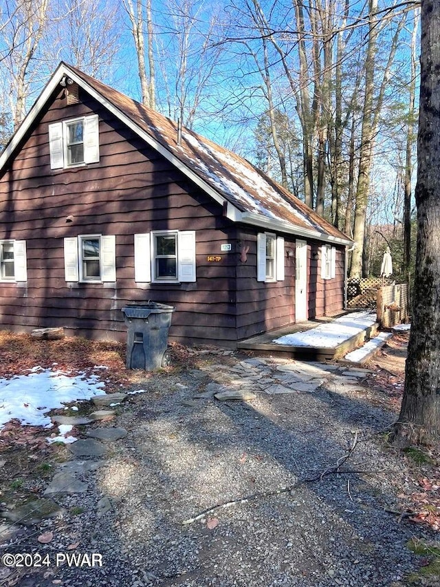 view of property exterior