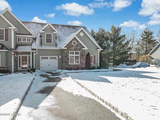 view of front of property featuring stone siding