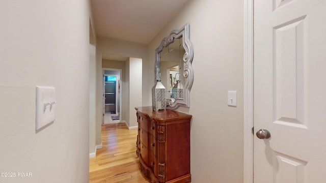 785 Milford Rd, Dingmans Ferry, PA 18328 - hall featuring light wood finished floors and baseboards