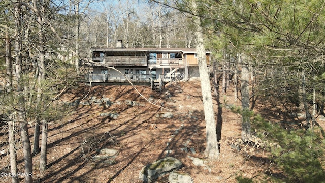 129 Waterview Dr, Lords Valley, PA 18428 - view of outbuilding with stairs