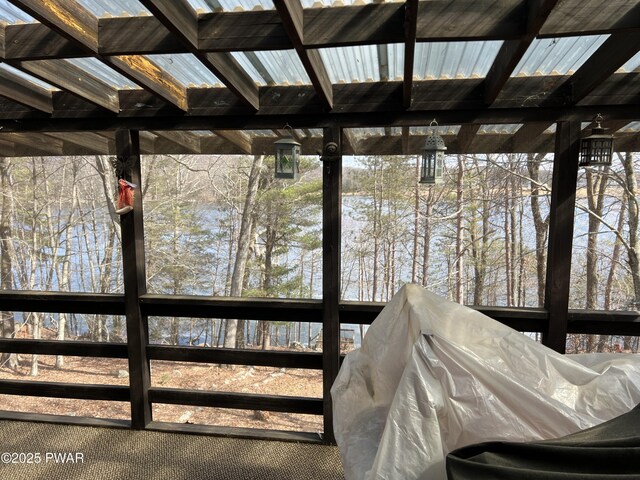 129 Waterview Dr, Lords Valley, PA 18428 - view of wooden terrace
