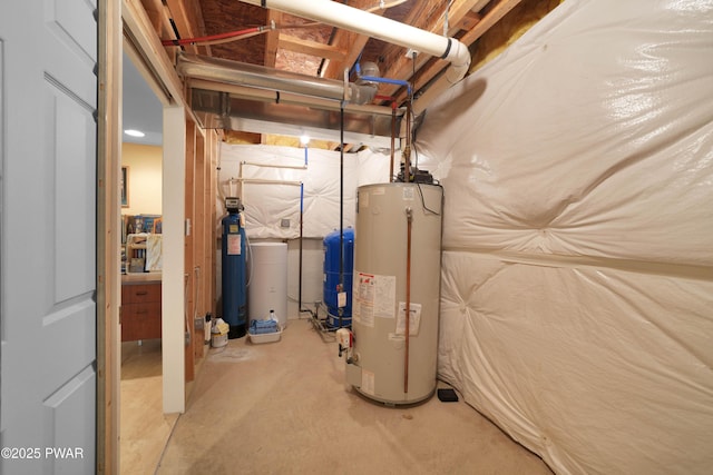 utilities featuring gas water heater