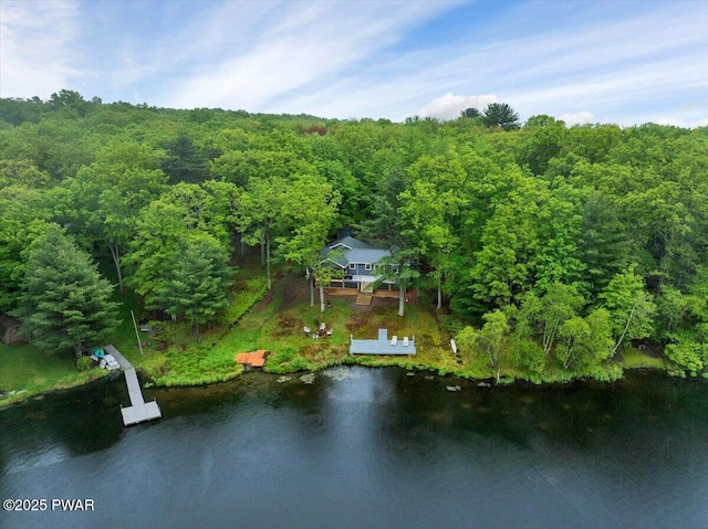 105 Cherry Point Ct, Hawley, PA 18428 - view of subject property featuring a nearby body of water and a forest