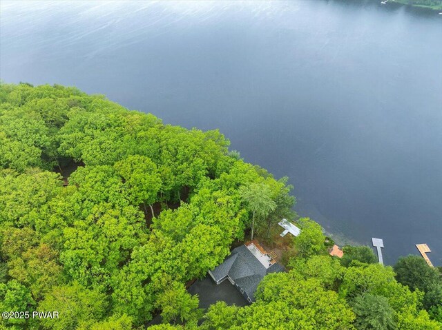 105 Cherry Point Ct, Hawley, PA 18428 - drone / aerial view of a heavily wooded area