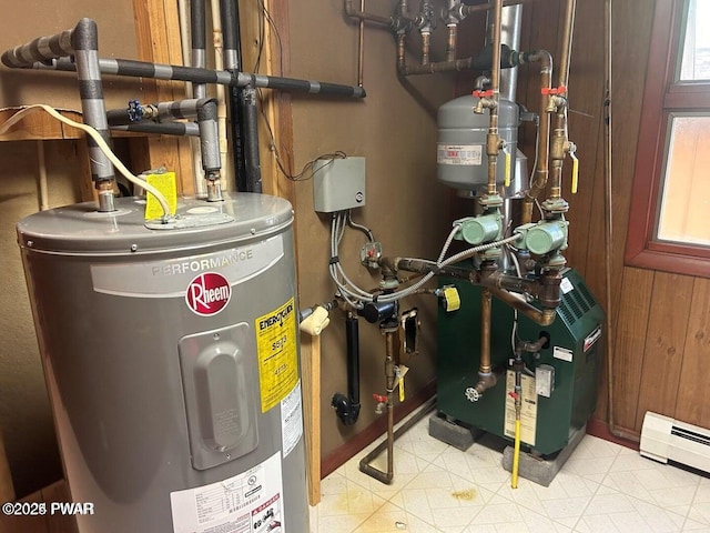 106 Chestnut Dr, Greentown, PA 18426 - utilities with water heater and a baseboard heating unit