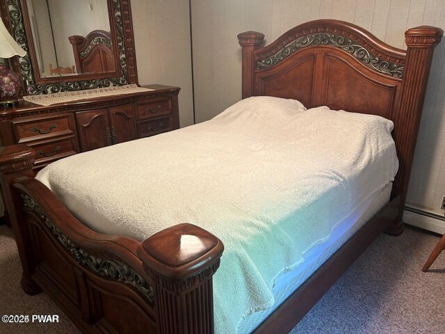 106 Chestnut Dr, Greentown, PA 18426 - carpeted bedroom with a baseboard radiator
