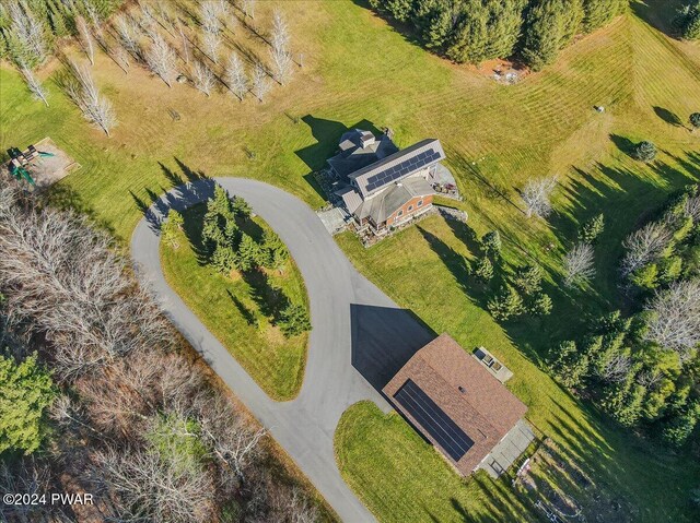 drone / aerial view featuring a rural view