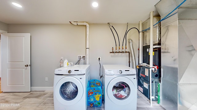 laundry area featuring separate washer and dryer