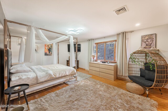 65 N Shore Dr, Albrightsville, PA 18210 - bedroom with visible vents and light wood-style floors