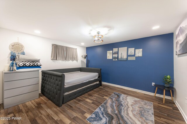 65 N Shore Dr, Albrightsville, PA 18210 - bedroom featuring baseboards, recessed lighting, and wood finished floors