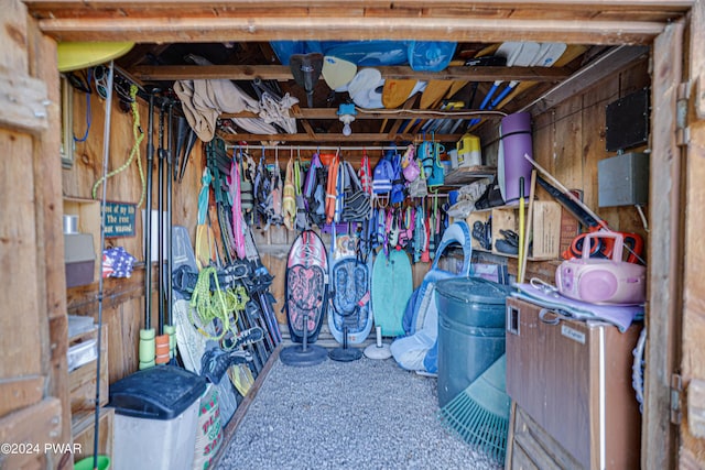 view of storage room