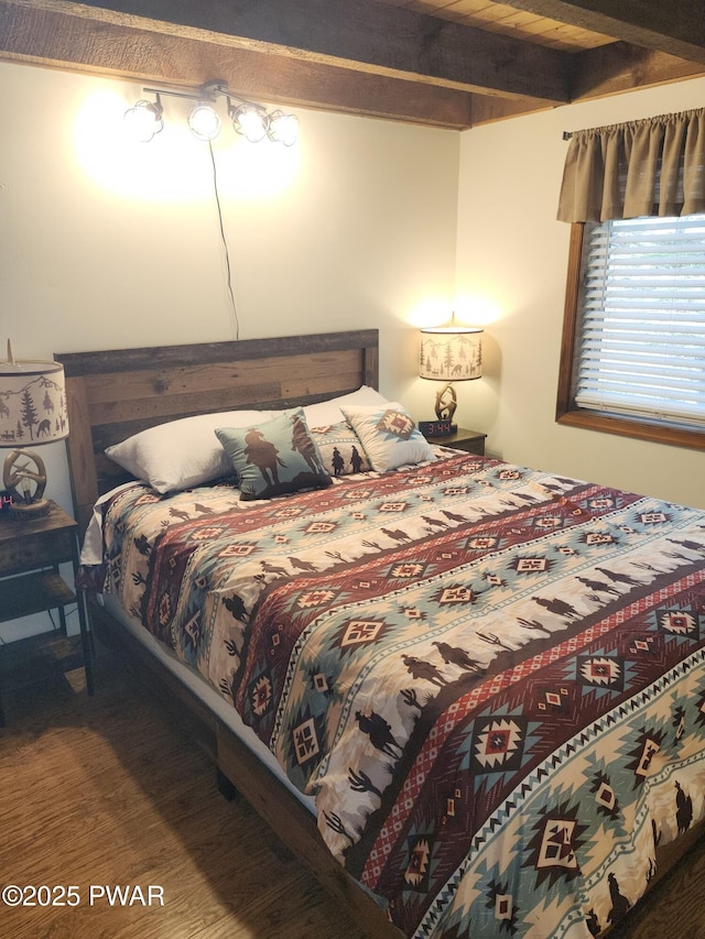 16 Gate Ct S Unit 2258, Lake Ariel, PA 18436 - bedroom with beamed ceiling and wood finished floors