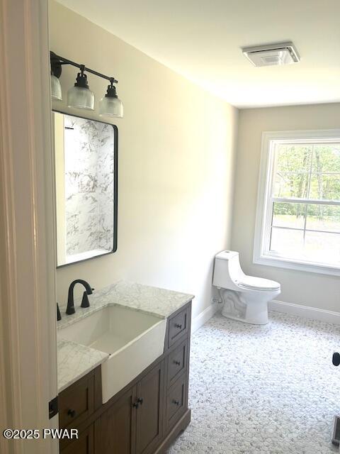 119 Lenape Dr, Milford, PA 18337 - bathroom with vanity and toilet