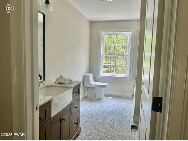 119 Lenape Dr, Milford, PA 18337 - bathroom featuring vanity and toilet