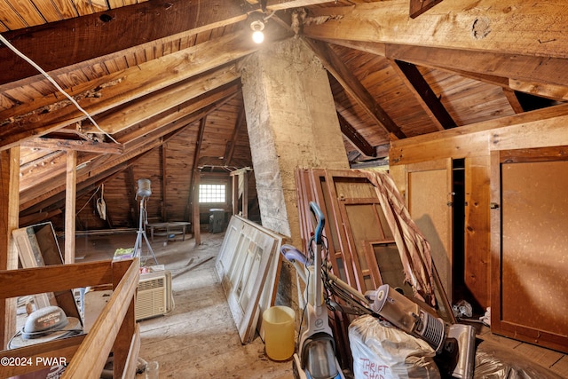 view of attic