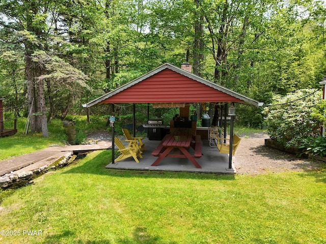 114 Springbrook Ln, Greentown, PA 18426 - view of patio with a gazebo