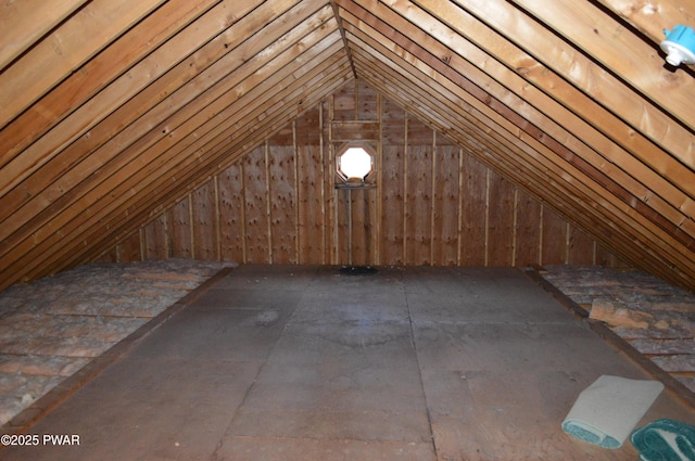 view of attic