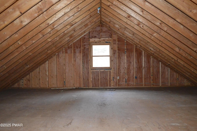 view of attic