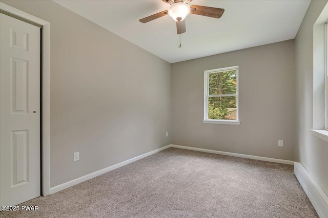 1039 Towpath Rd, Hawley, PA 18428 - carpeted empty room featuring ceiling fan and baseboards