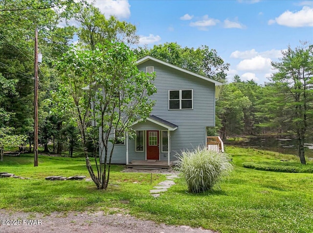 1039 Towpath Rd, Hawley, PA 18428 - traditional-style house with a front lawn