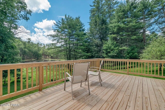 1039 Towpath Rd, Hawley, PA 18428 - view of wooden terrace
