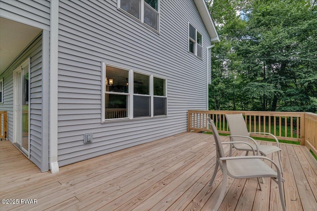 1039 Towpath Rd, Hawley, PA 18428 - view of wooden deck