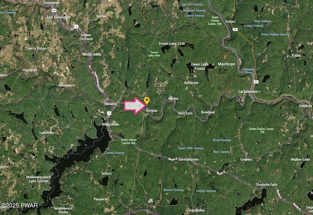 1039 Towpath Rd, Hawley, PA 18428 - aerial map of property and surrounding area