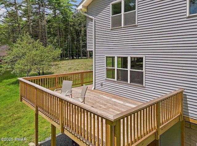 1039 Towpath Rd, Hawley, PA 18428 - deck with a lawn