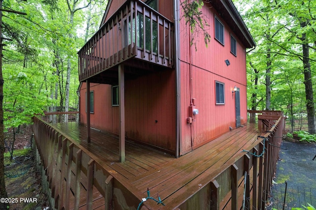 1086 Hampstead Rd, Bushkill, PA 18324 - rear view of property with a deck