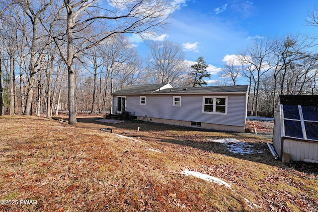 view of back of property