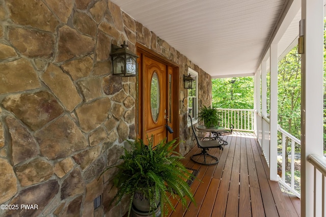 119 Canoebrook Dr, Hawley, PA 18428 - view of wooden porch