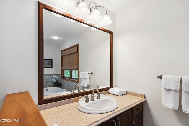 119 Canoebrook Dr, Hawley, PA 18428 - bathroom with vanity and a tub