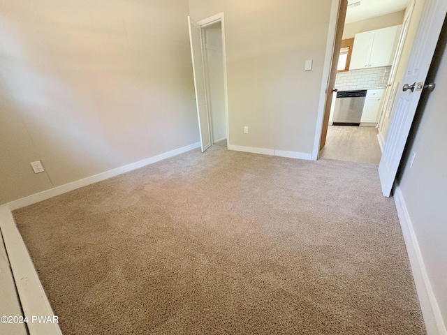 view of carpeted empty room