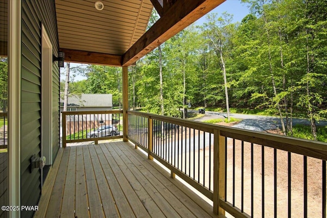 128 Copper Mountain Dr, Tafton, PA 18464 - wooden terrace with a water view