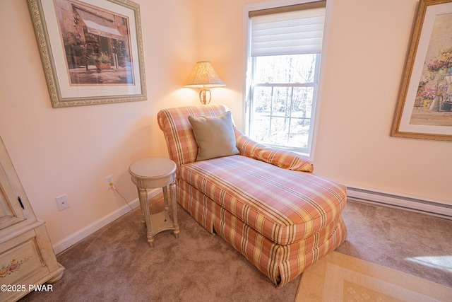 92 Thornwood Ter, Lake Ariel, PA 18436 - bedroom featuring a baseboard radiator, carpet floors, and baseboards