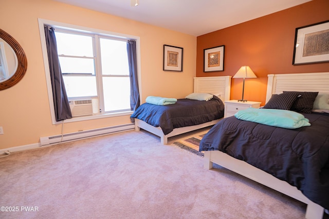 92 Thornwood Ter, Lake Ariel, PA 18436 - bedroom featuring baseboards, a baseboard heating unit, and carpet flooring
