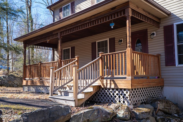 92 Thornwood Ter, Lake Ariel, PA 18436 - deck featuring a porch