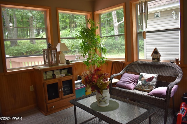 view of sunroom / solarium