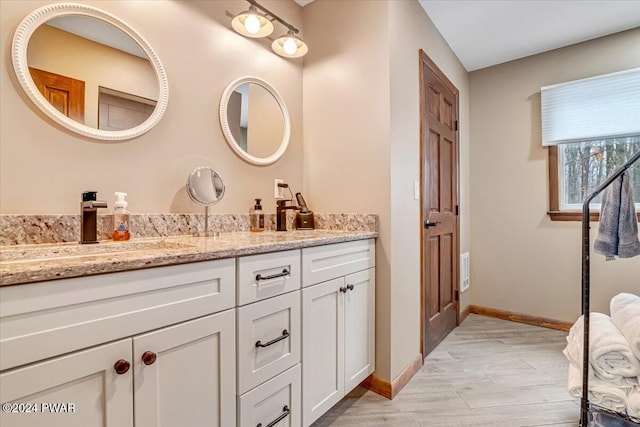 bathroom with vanity