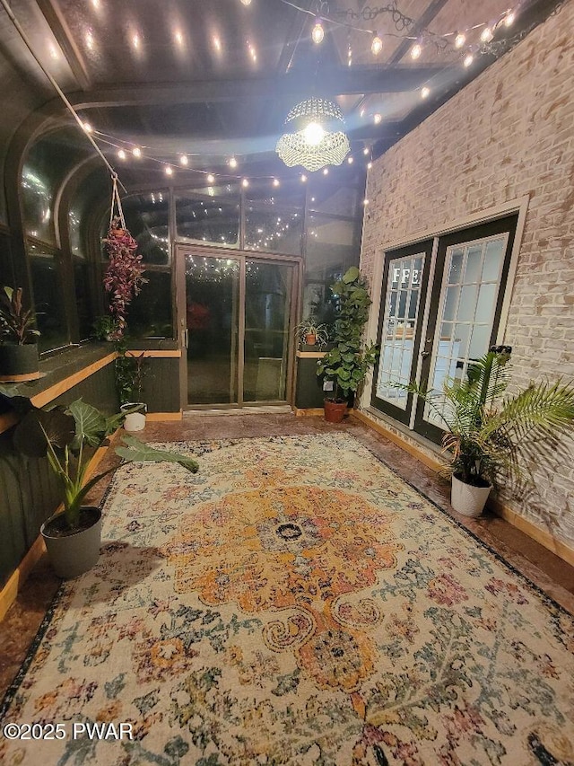 view of sunroom / solarium