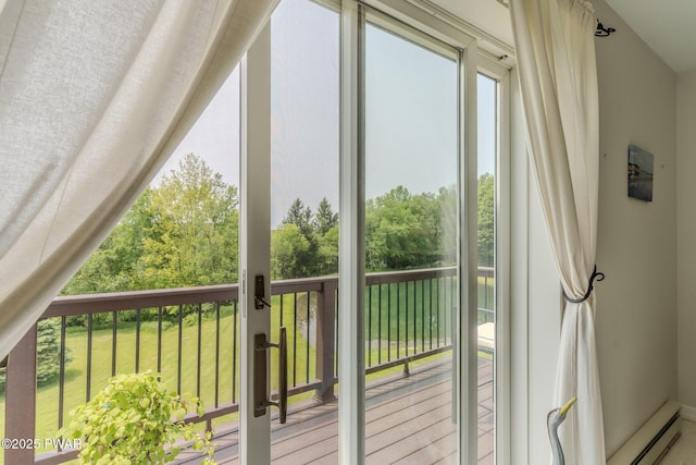 113 Jacobs Ladder Rd, Starrucca, PA 18462 - entryway with a baseboard heating unit