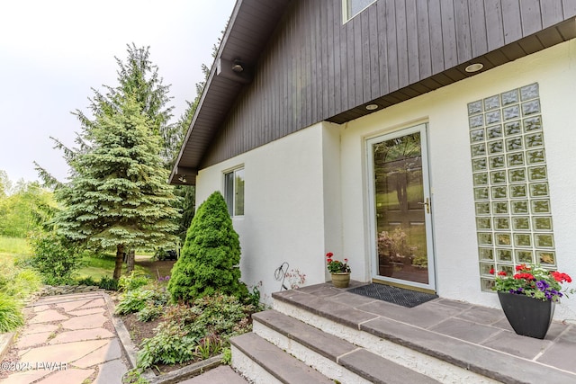 113 Jacobs Ladder Rd, Starrucca, PA 18462 - entrance to property with stucco siding
