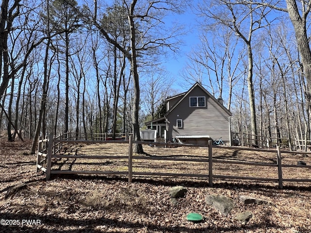 exterior space with fence