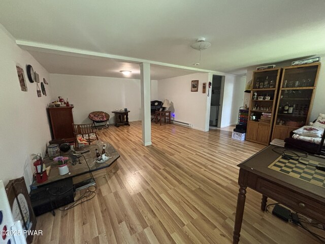 130 Roundhill Rd, Dingmans Ferry, PA 18328 - living area featuring light wood finished floors
