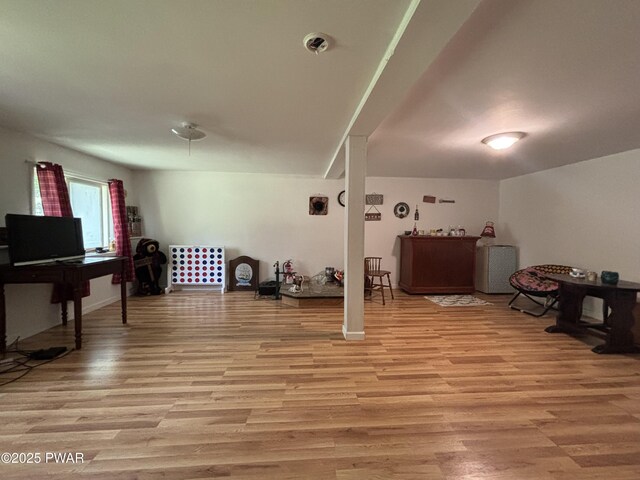 130 Roundhill Rd, Dingmans Ferry, PA 18328 - workout area featuring light wood-style flooring