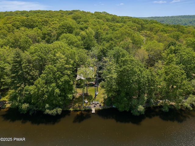 102 Lake Run, Greentown, PA 18426 - drone / aerial view of a forest and a large body of water