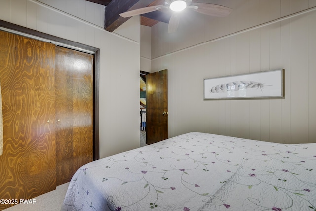 102 Lake Run, Greentown, PA 18426 - bedroom with ceiling fan